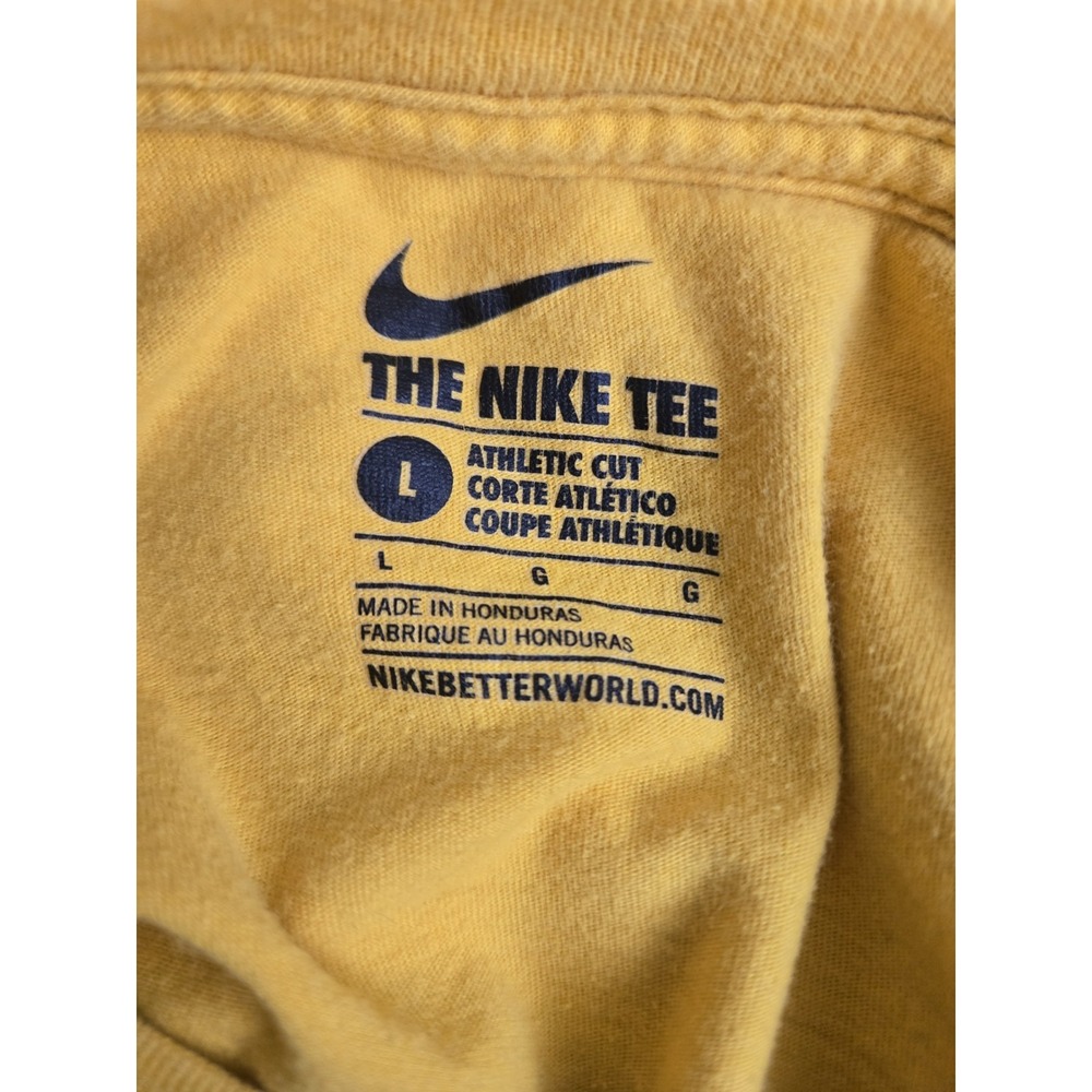Nike Lsu Tigers Geaux Louisiana State University T-shirt Size Lg Gold Shaq Ncaa - Picture 5 of 9